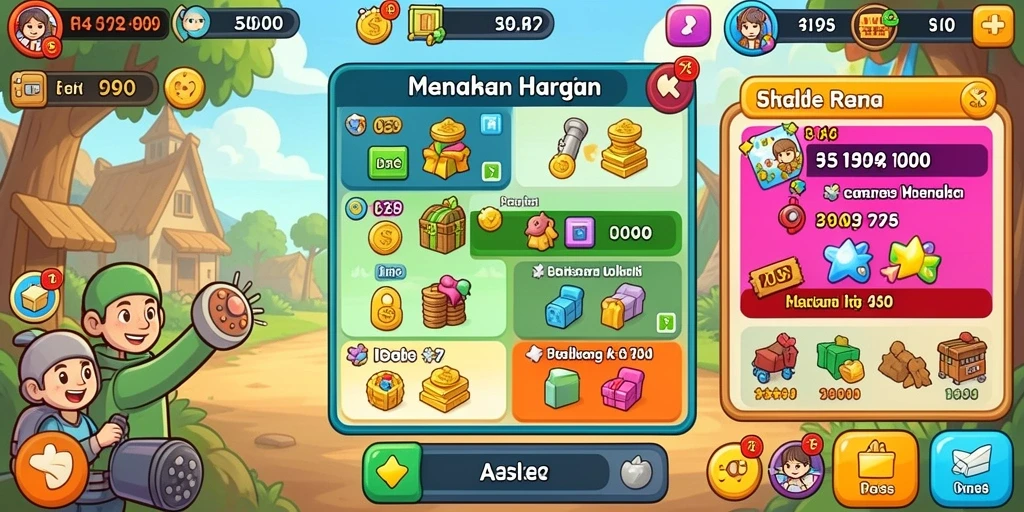 Screenshot menampilkan karakter yang sedang beraksi di arena pertempuran.