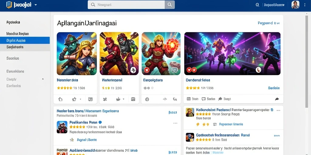 Screenshot menampilkan pilihan permainan slot yang variatif.